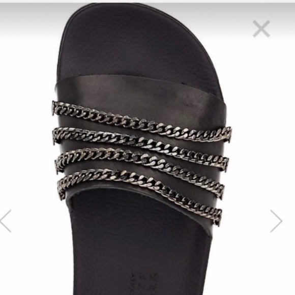 🌟🌟Barney’s ❤️New York Moto Cool Edgy Slides (8) - Picture 7 of 9